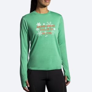 Brooks Limited Edition- Run Merry Distance Graphic Long Sleeve